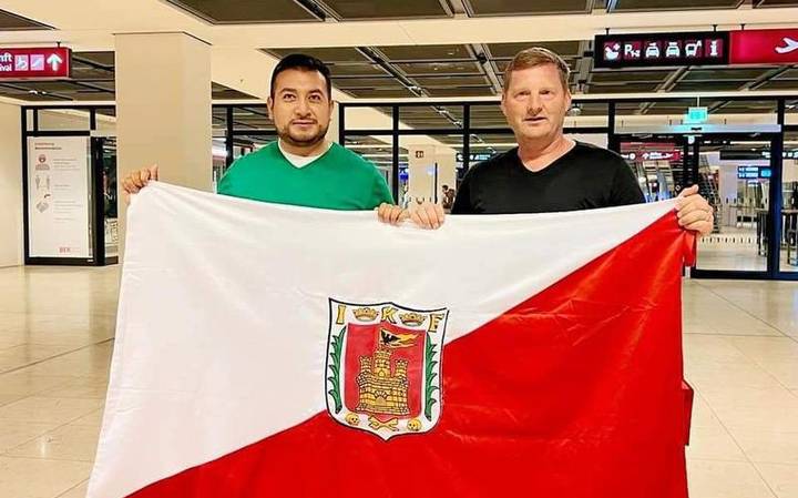 Santos Cedillo busca promover municipio de Huamantla en Alemania