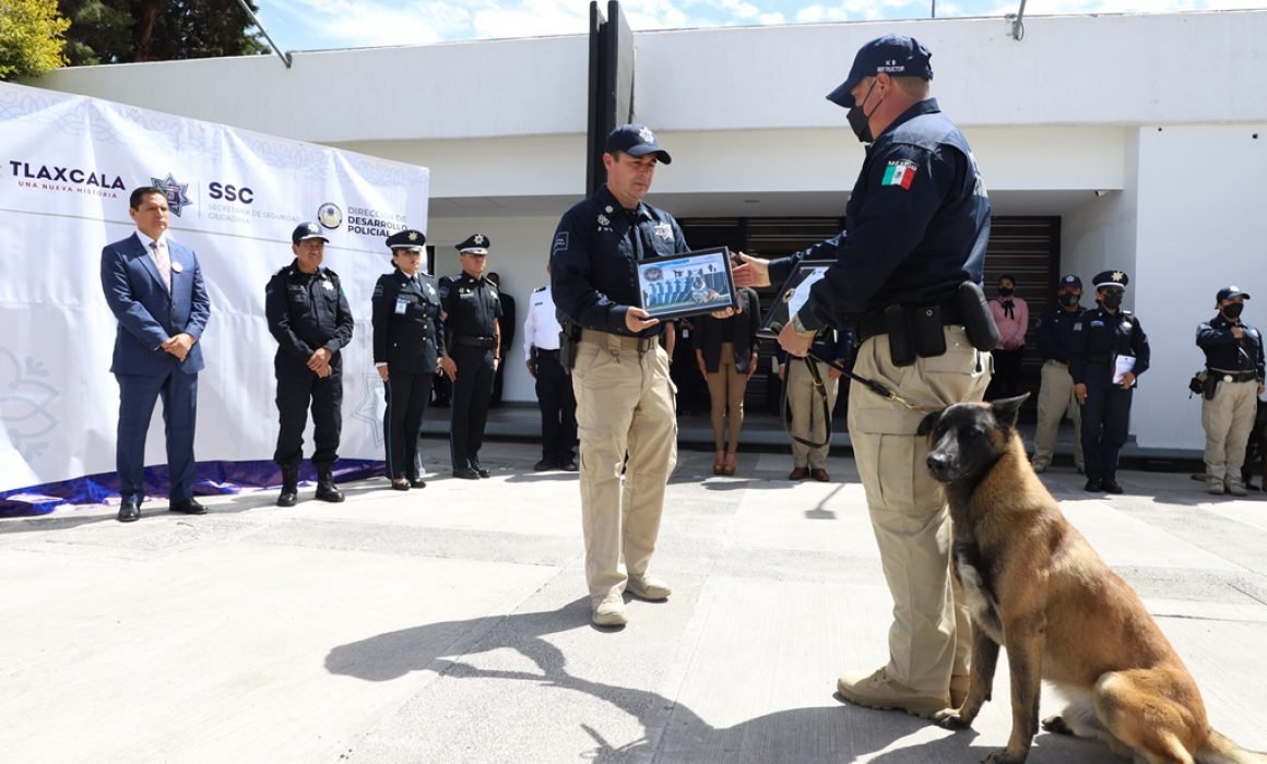 Reconoce SSC mérito deportivo y oficial canino caído