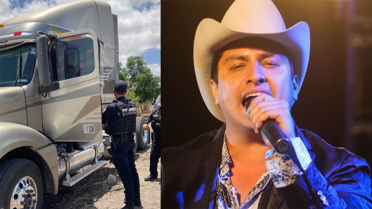 Por: Cortesía Recuperan camión con equipo musical de Julión Álvarez que fue robado