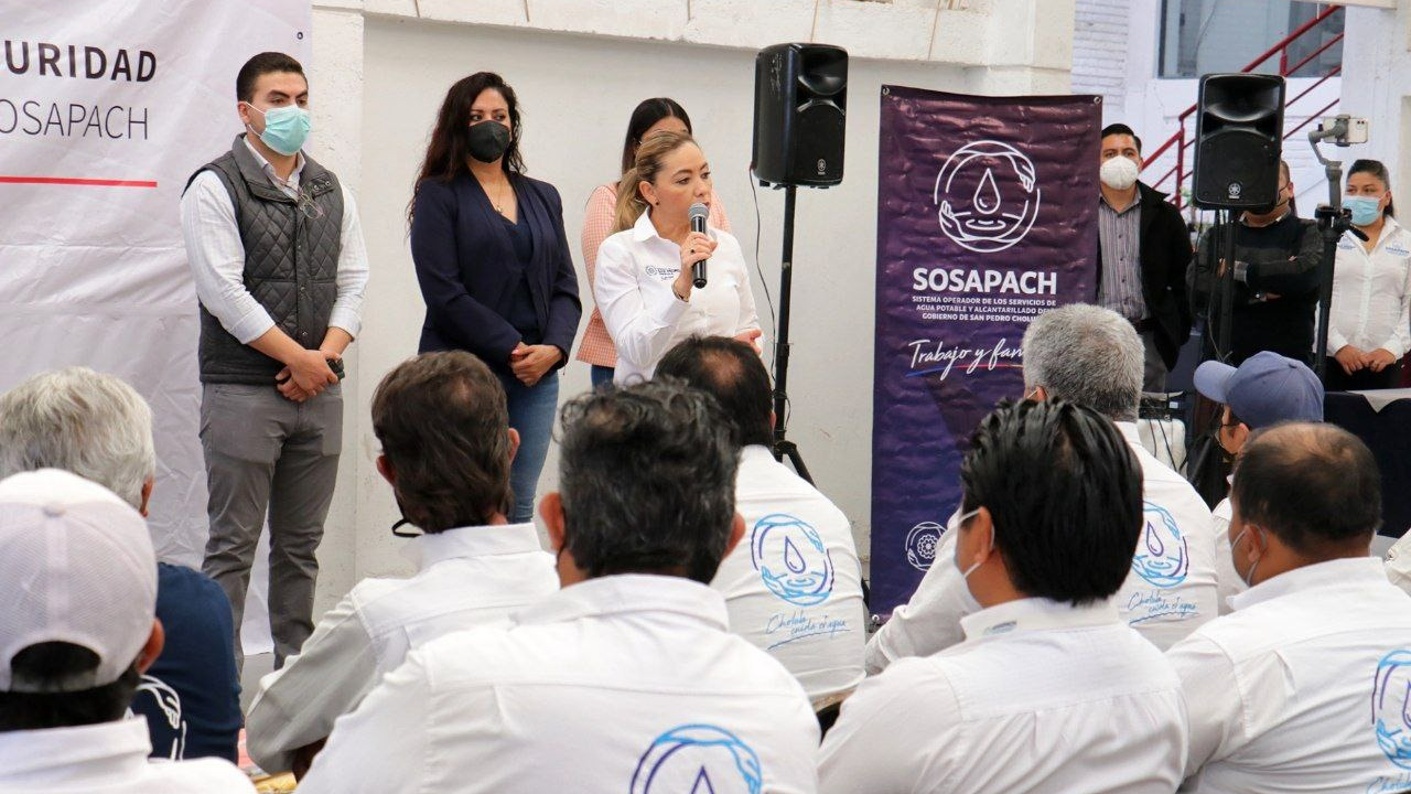 Por: Cortesía Ayuntamiento de San Pedro Cholula invirtió en la mejora del equipo de trabajo de los trabajadores del SOSAPACH
