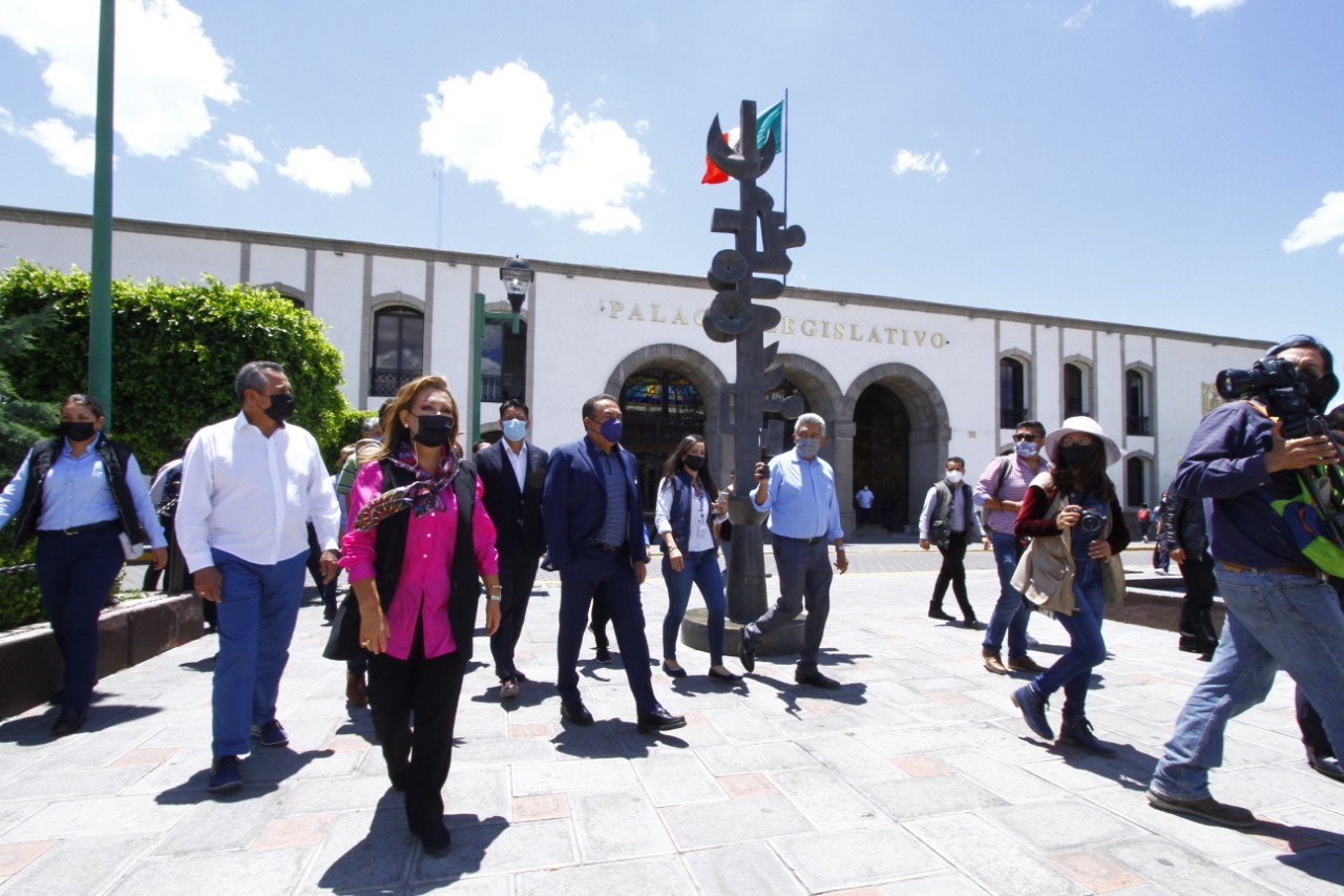 Recorrió gobernadora lugares emblemáticos de la capital considerados para su embellecimiento