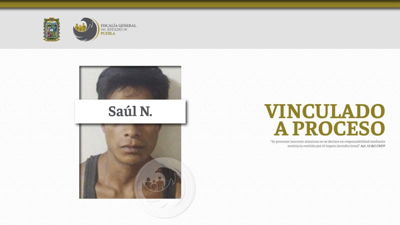 Por: Cortesía Saúl N. es enviado a prisión por apuñalar a un hombre a cambio de cinco mil pesos en Cuetzalan