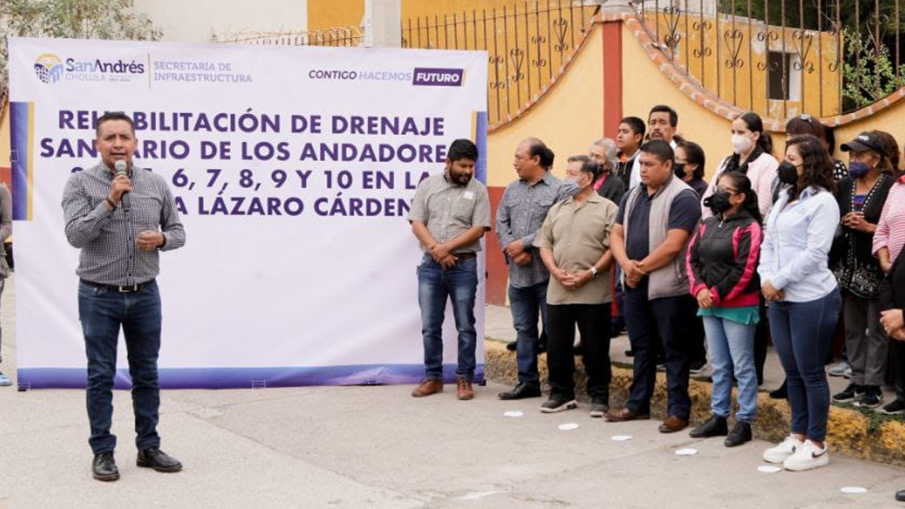 Por: Cortesía Ayuntamiento de San Andrés Cholula inició con la rehabilitación del drenaje de la Colonia Lázaro Cárdenas