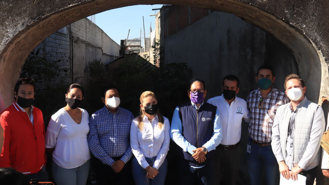 Por: Cortesía Autoridades de San Pedro Cholula y Cuautlancingo supervisaron la Barranca 20 de Noviembre previo a la época de lluvias