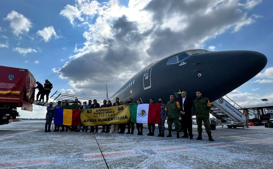 Por: Cortesía Avión enviado desde México llegó a Rumania para el retorno de mexicanos que huyeron de Ucrania