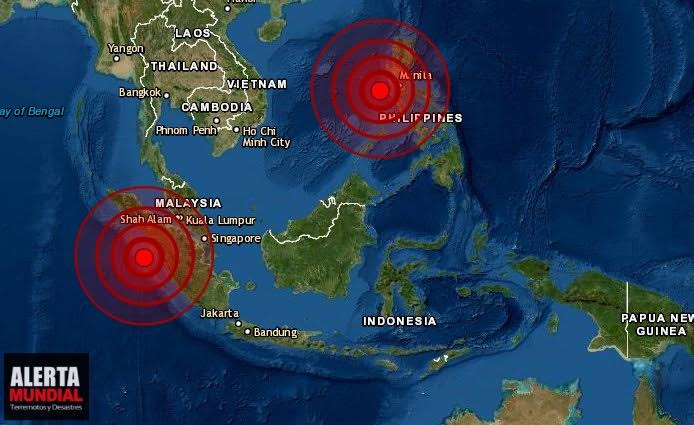Por: Cortesía Sismos sacuden a Indonesia y Filipinas