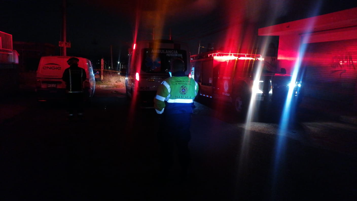 Por: Cortesía Atiende CEPC y cuerpos de emergencia fuga de gas en Apizaco