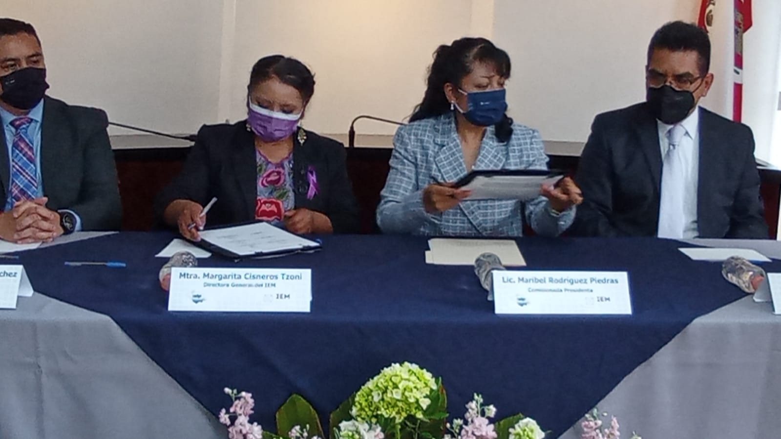 Por: Cortesía Signan convenio IEM-IAIP en materia de transparencia y perspectiva de género