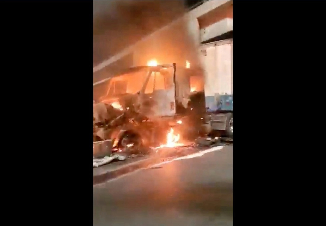 Por: Cortesía Tamaulipas reporta balacera, bloqueos y quema de camiones por enfrentamientos entre el crimen organizado