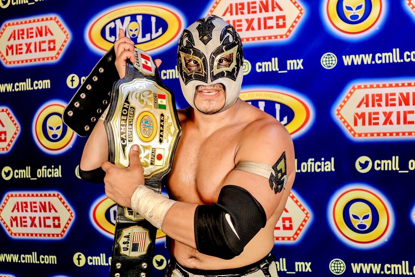 Por: Cortesía El poblano Stigma se consagró Campeón Mundial en el CMLL