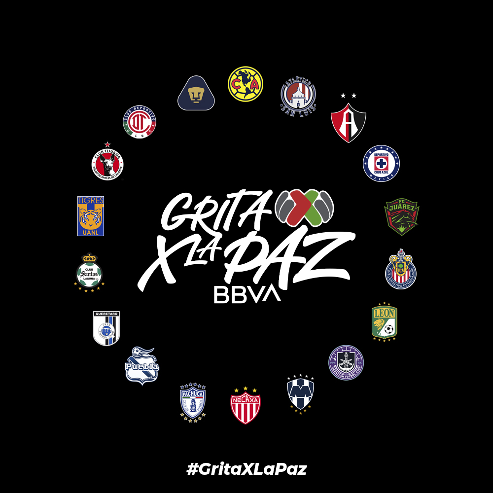 Por: Cortesía El futbol mexicano se une al llamado de No a la Guerra en Ucrania