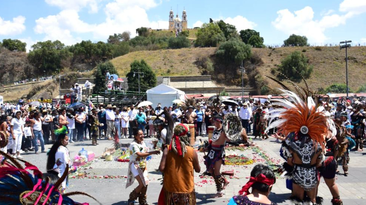 Por: Cortesía Alrededor de 70 mil visitantes acudieron al Festival del Equinoccio de Primavera en Cholula
