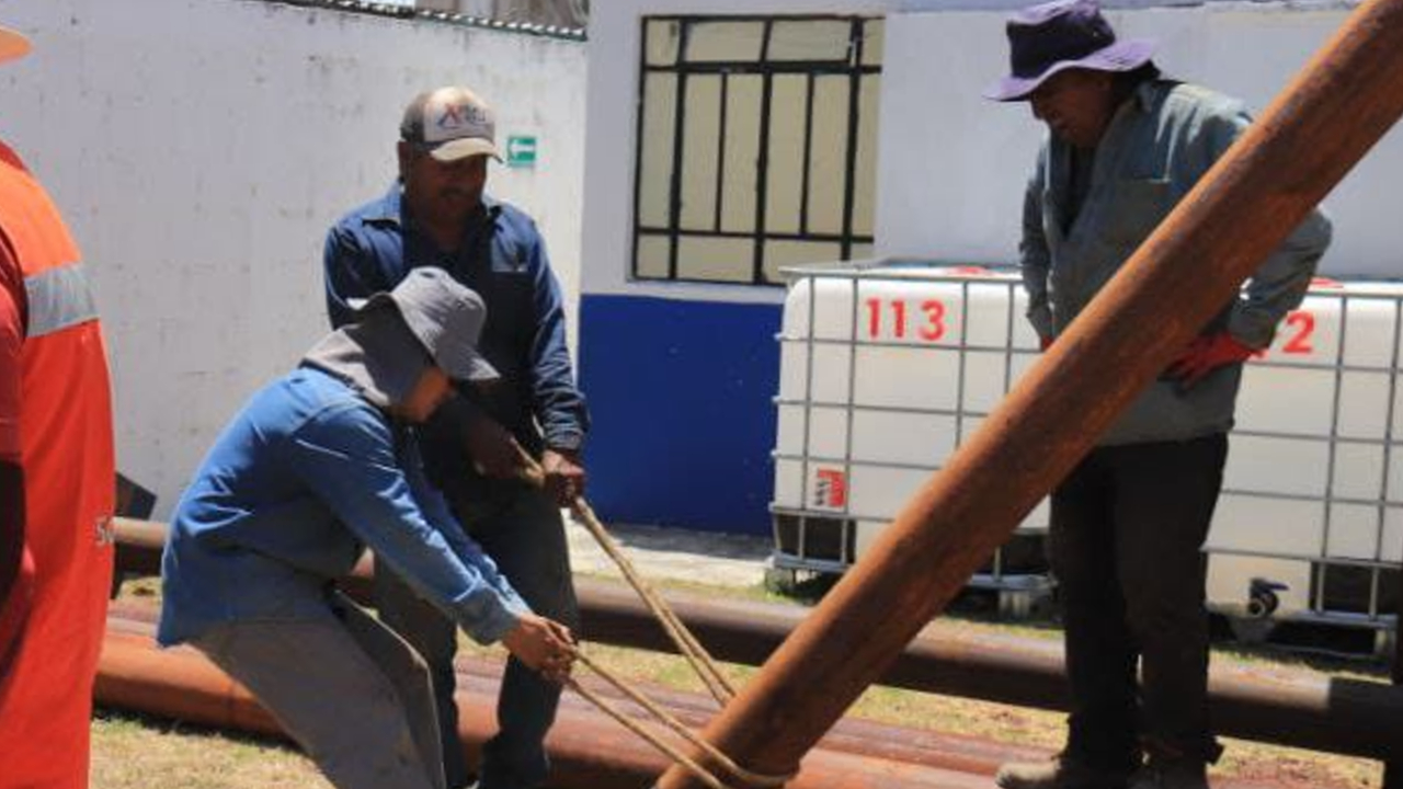Por: Cortesía En San Pedro Cholula; se dio inicio a los trabajos de rehabilitación de los pozos de agua potable