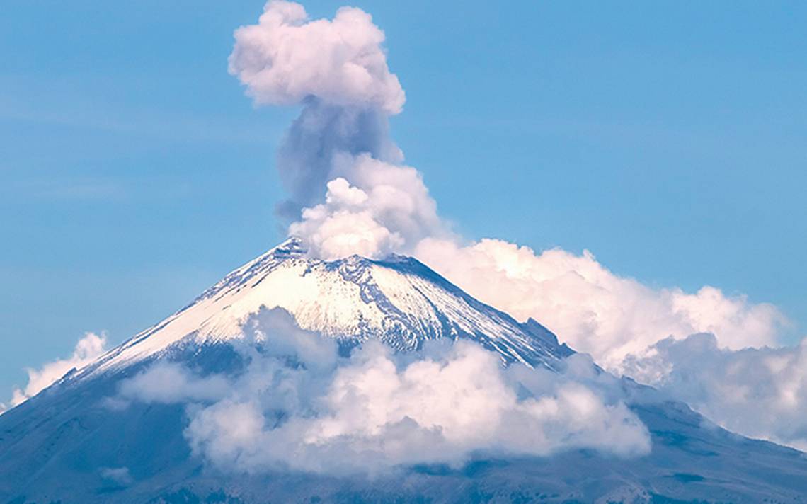 Por: Cortesía En las últimas 24 horas el volcán Popocatépetl emitió 19.5 horas de tremor y 24 exhalaciones