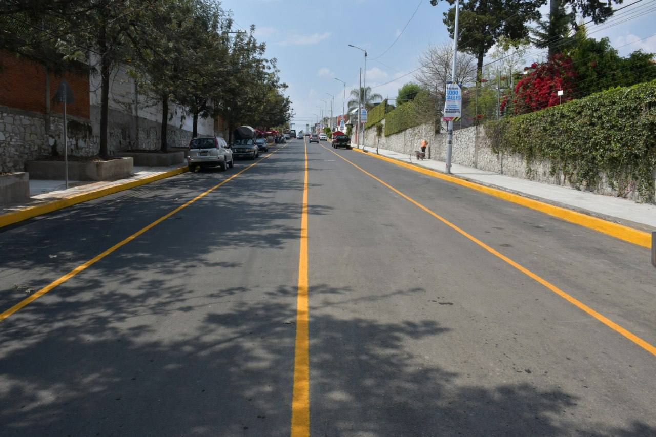 Por: Cortesía Concluye obra de rehabilitación de la calle Camino Real a Cholula