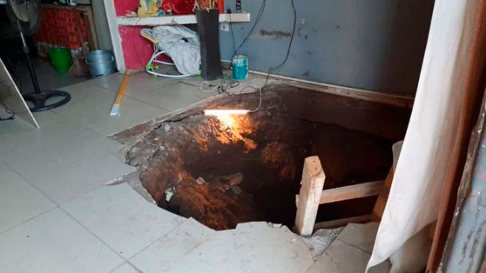 Por: Cortesía ¿Se trataría de un narcotúnel? Autoridades explican qué pasó con socavón que se tragó a un joven en su casa