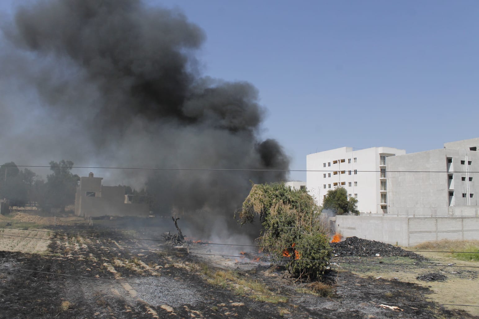 Acusan a presidente de Zacatelco por incendio en predios
