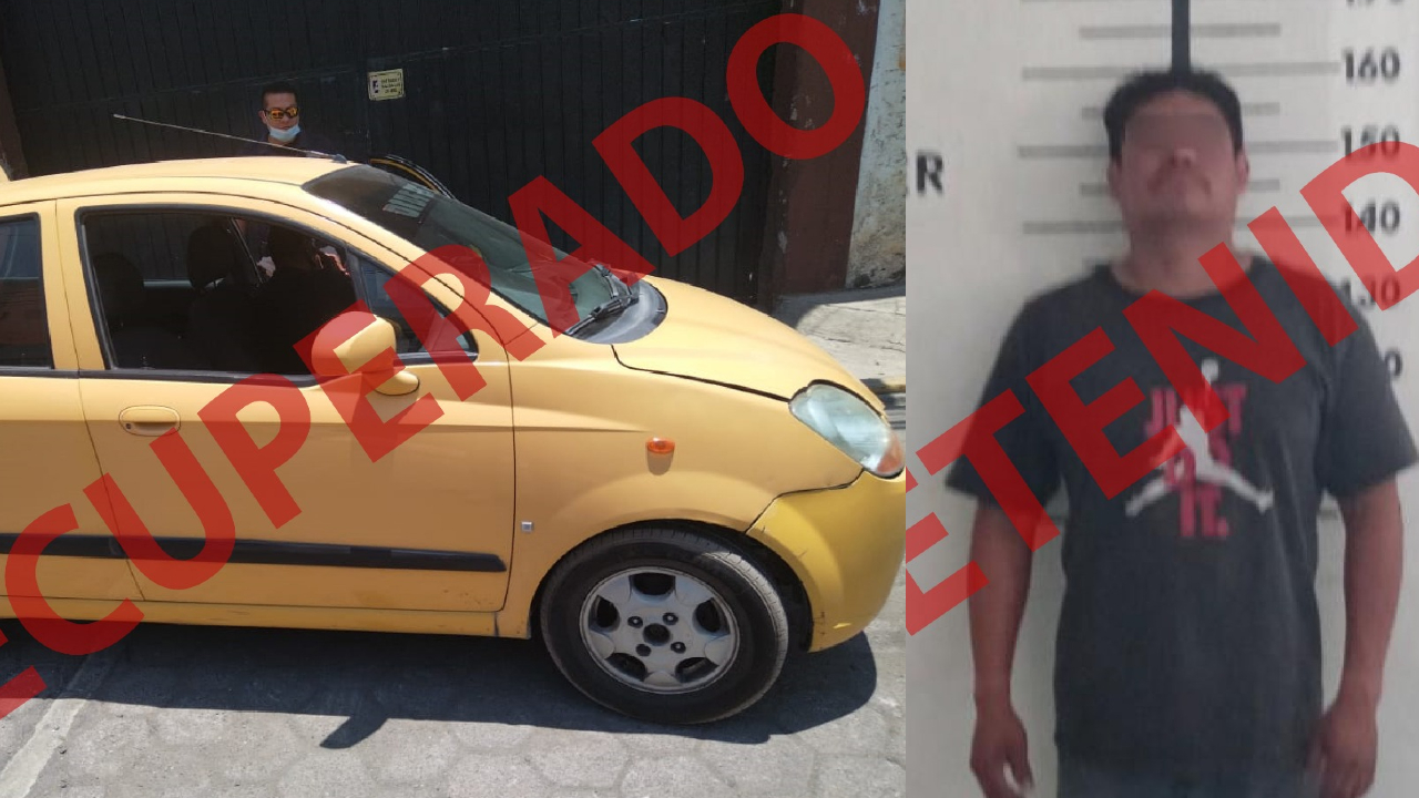 Por: Cortesía Detienen en San Pedro Cholula a un hombre que conducía un vehículo robado