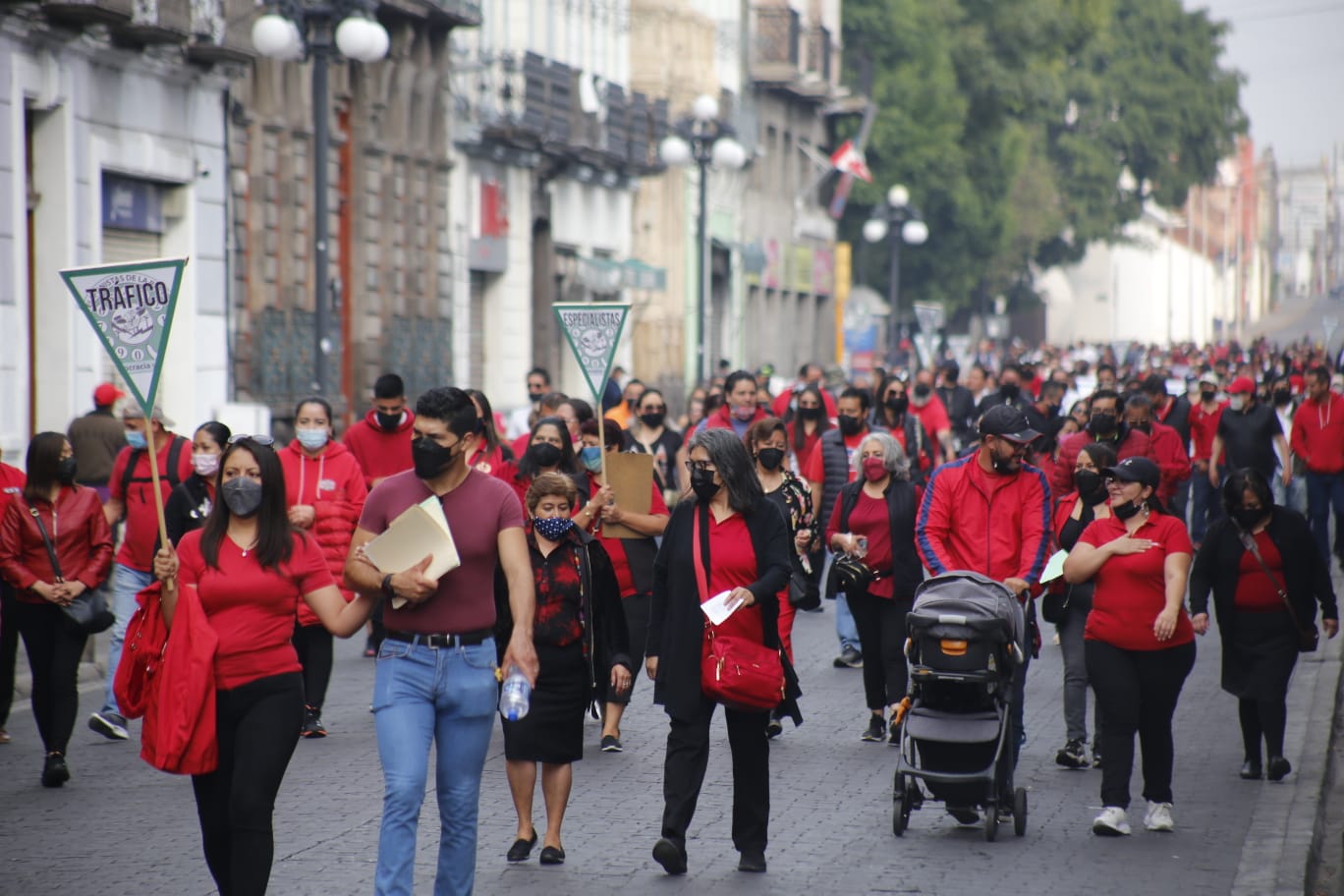 Por: Cortesía Sindicalizados marchan y exigen mejores condiciones laborales