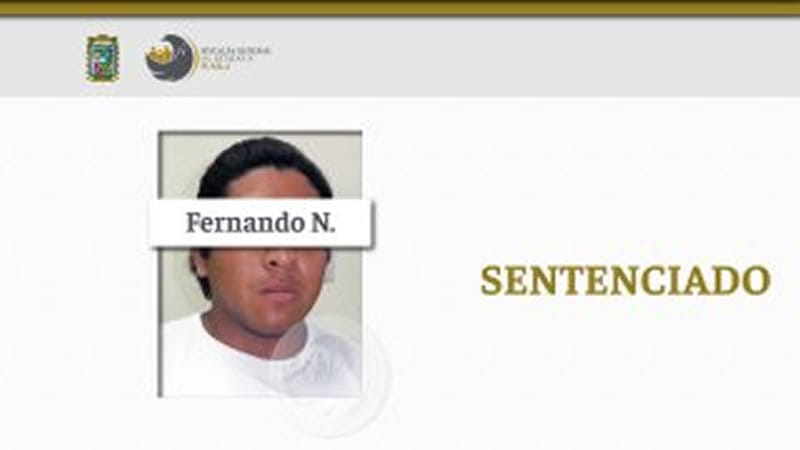Por: Cortesía Fernando N. es sentenciado a 21 años de prisión por el asesinato de un hombre en Castillotla