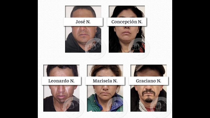 Por: Cortesía 5 personas son enviadas a prisión tras un cateo por narcomenudeo en San Salvador el Verde