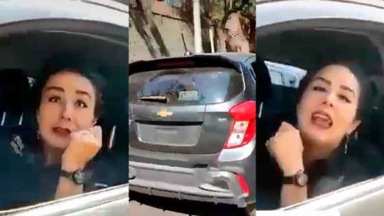 Surge Lady FGR: supuesta funcionaria de la fiscalía amenaza a repartidor en triciclo tras choque