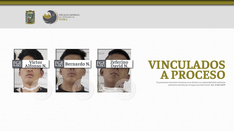 Por: Cortesía Víctor Alfonso N., Bernardo N. y Zeferino David N. son enviados a prisión tras asaltar una unidad de transporte público