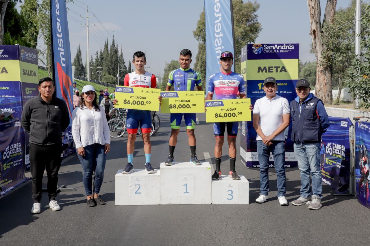 Un éxito “Carrera ciclista San Andrés Cholula 2022”