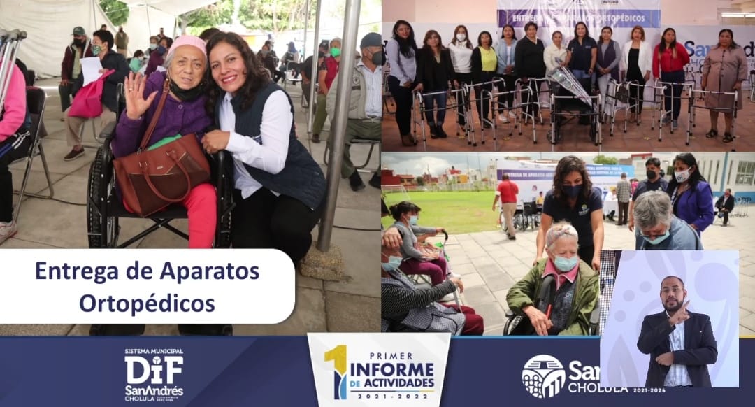 Por: Cortesía Lula Pineda  Rinde Primer Informe de Labores Guadalupe Cuautle Torres presidenta del SMDIF de San Andrés Cholula