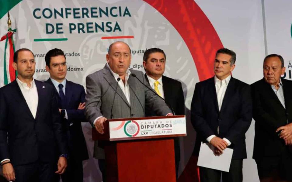 Por: Cortesía Coalición PRI, PAN y PRD formarán bloque contra reforma electoral