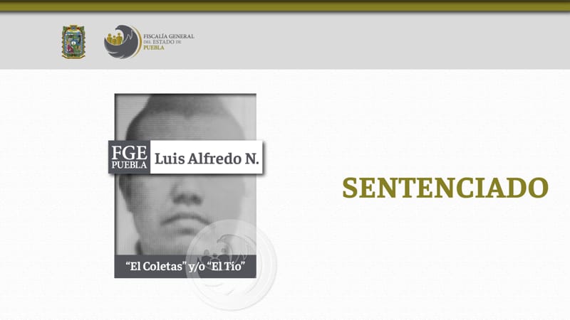 Luis Alfredo N. es sentenciado a 23 años de prisión por asesinar a un hombre en el mercado la Unión