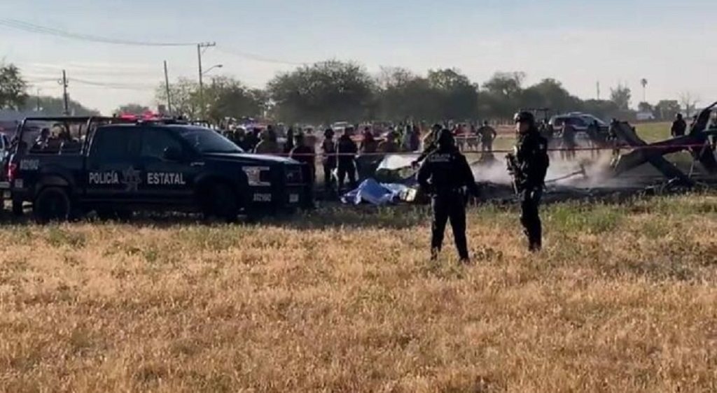 Por: Cortesía Helicóptero de la Secretaría de Seguridad de Aguascalientes se desploma; mueren 5 a bordo entre ellas el secretario de seguridad
