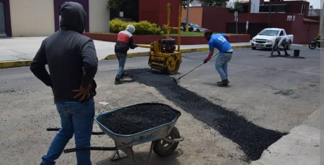 Por: Cortesía Lula Pineda Iniciará en diciembre cuarta etapa de bacheo en San Pedro Cholula