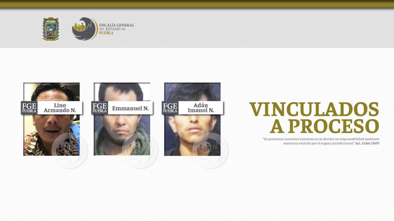 Por: Cortesía Sujetos son vinculados a proceso por distintos robos cometidos en Puebla