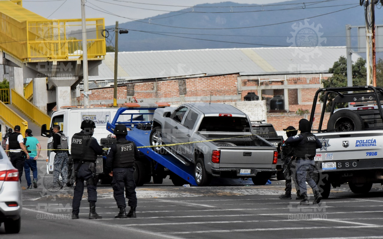 Por: Cortesía Ataque a policías de Celaya deja 6 civiles muertos ya  otros 3 elementos de seguridad heridos