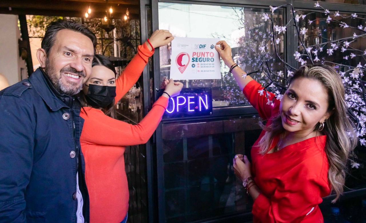 DIF Cholula y SSC habilitaron los primeros 90 establecimientos “Punto Seguro” para brindar apoyo a mujeres