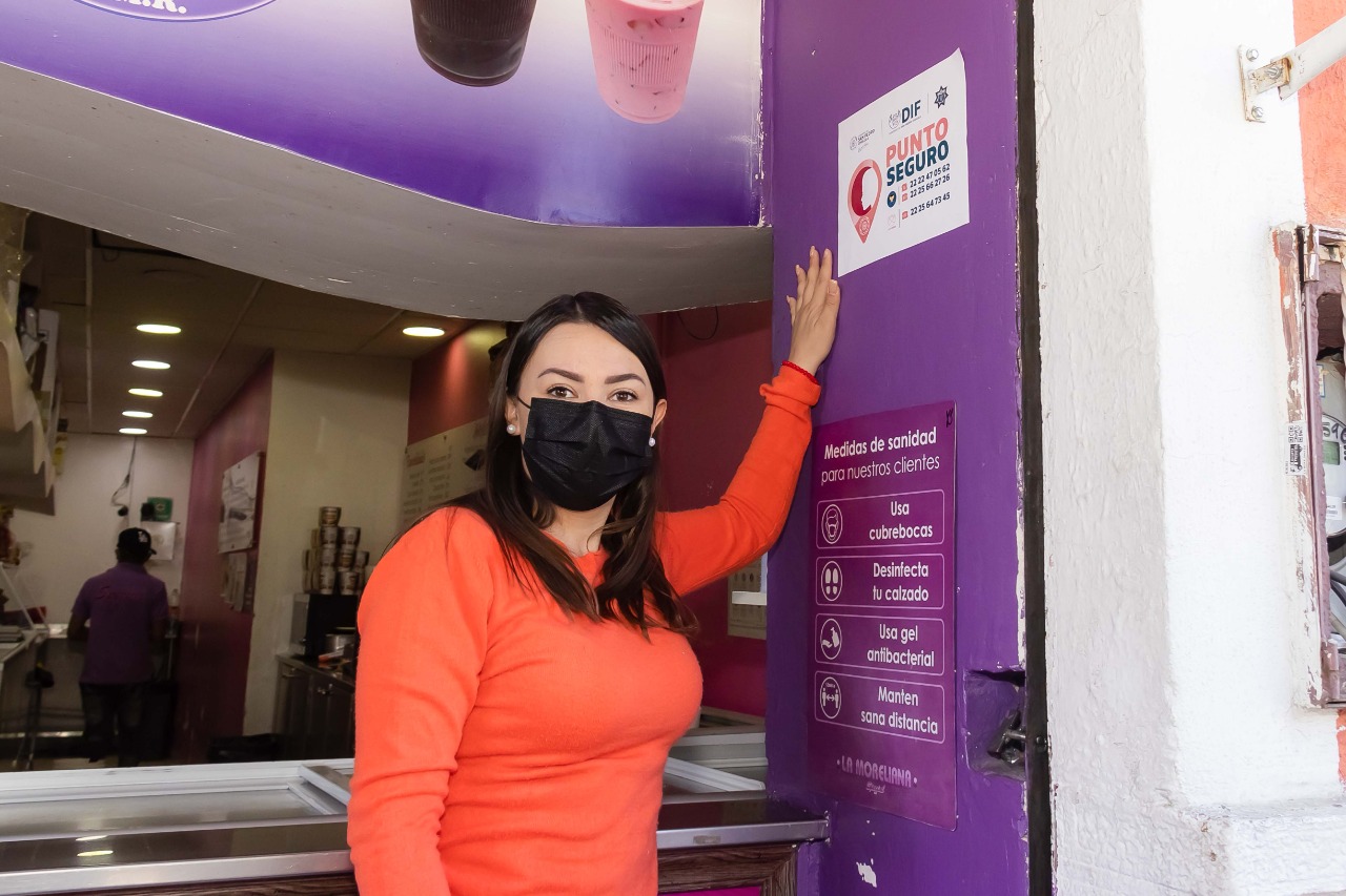 DIF Cholula y SSC habilitaron los primeros 90 establecimientos “Punto Seguro” para brindar apoyo a mujeres