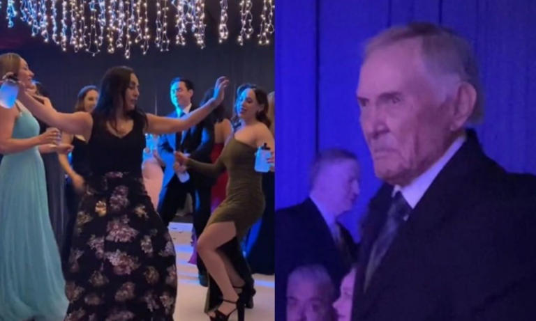 Por: Cortesía Abuelito se vuelve viral por su reacción al ver a su nieta perreando
