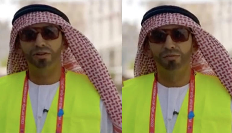 Por: Cortesía Capi Pérez se disfraza y prohíbe hacer cosas a turistas en Qatar y sorpresivamente todos lo obedecen