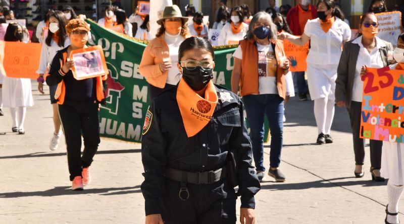 Instituto Municipal de la Mujer realiza caminata en conmemoración del Día Naranja
