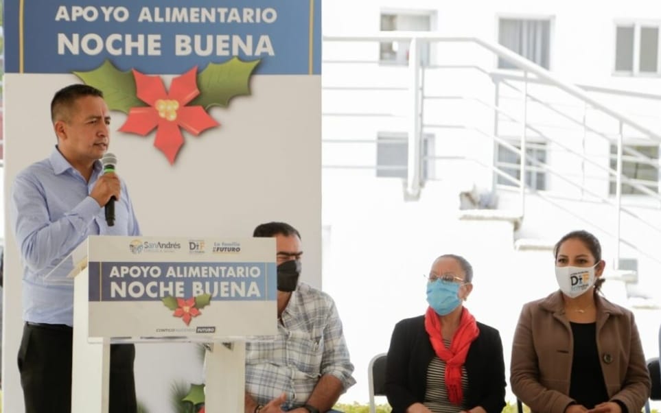 Más de 4 mil despensas “Noche Buena” recibirán grupos vulnerables en San Andrés Cholula 
