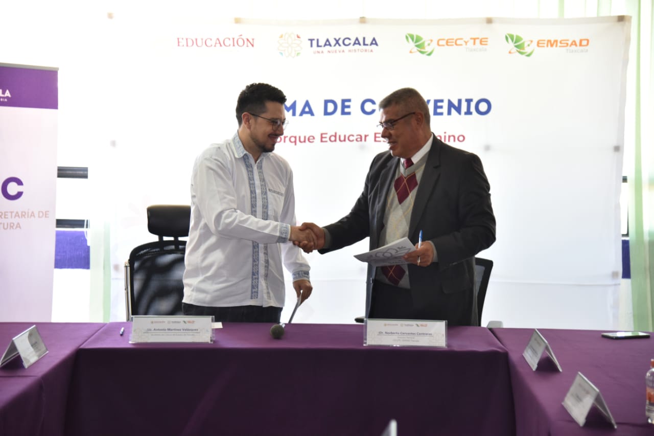 Suman esfuerzos CECYTE-EMSAD y Secretaría De Cultura con convenio de colaboración