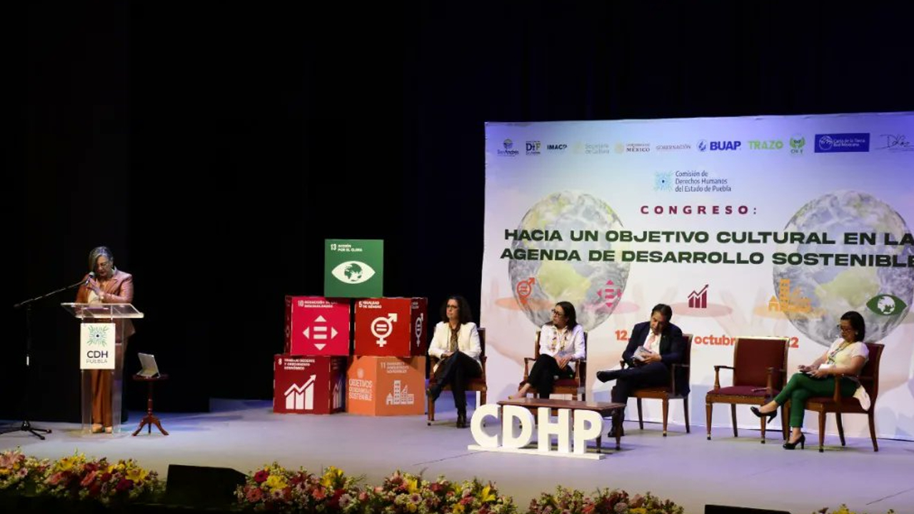 Por: Cortesía La CDH Puebla efectuó el Congreso “Hacia un objetivo cultural en la agenda de desarrollo sostenible”