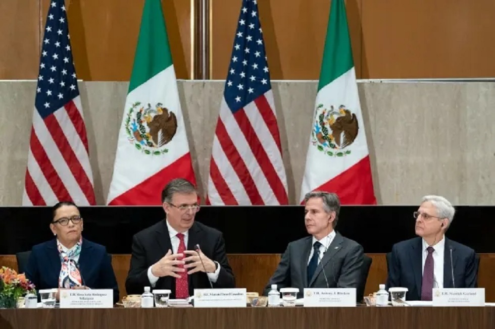 Por: Cortesía Tráfico de fentanilo y armas son los temas en el Diálogo de Seguridad de Alto Nivel entre México y EU
