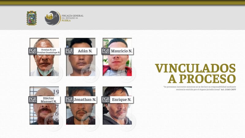 Por: Cortesía Seis sujetos son vinculados a proceso por violencia familiar en Puebla