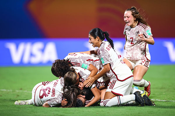 Por: Cortesía Histórico triunfo de México ante España en el Mundial Femenil sub 17