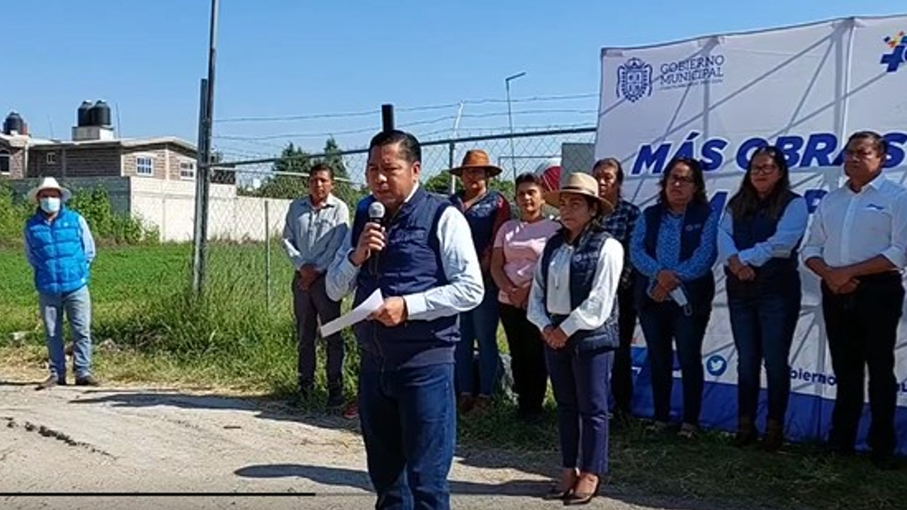 Por: Cortesía En Cuautlancingo; inició la obra de un círculo vehicular en las calles Tlaxcala y San Joaquín
