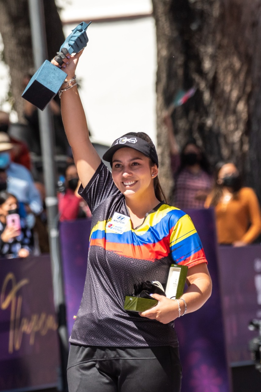 Por: Cortesía Ganadora del mundial de tiro con arco, Sara López reconoció anfitrionía de tlaxcaltecas