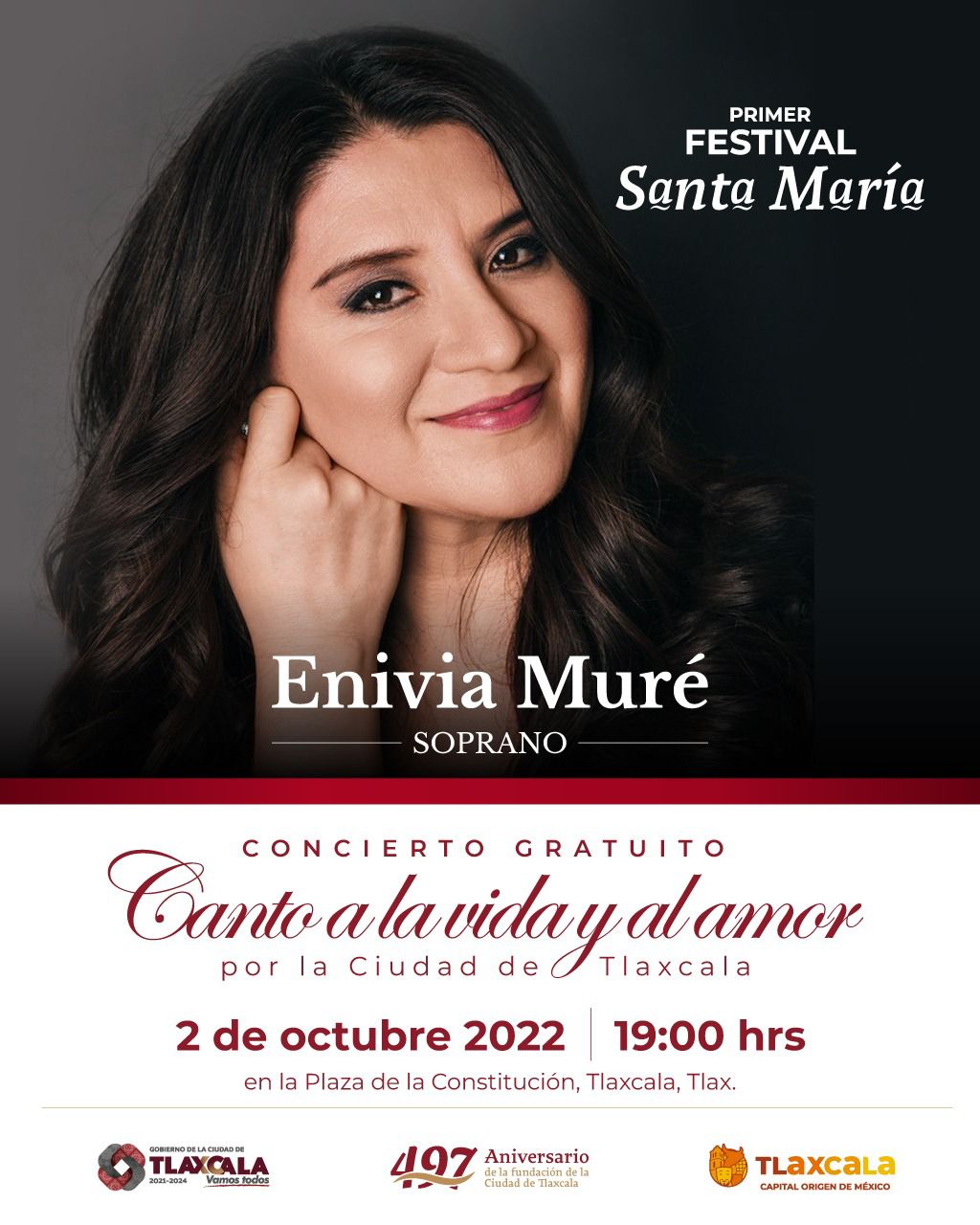 Artistas de renombre festejarán el 497 Aniversario de Tlaxcala