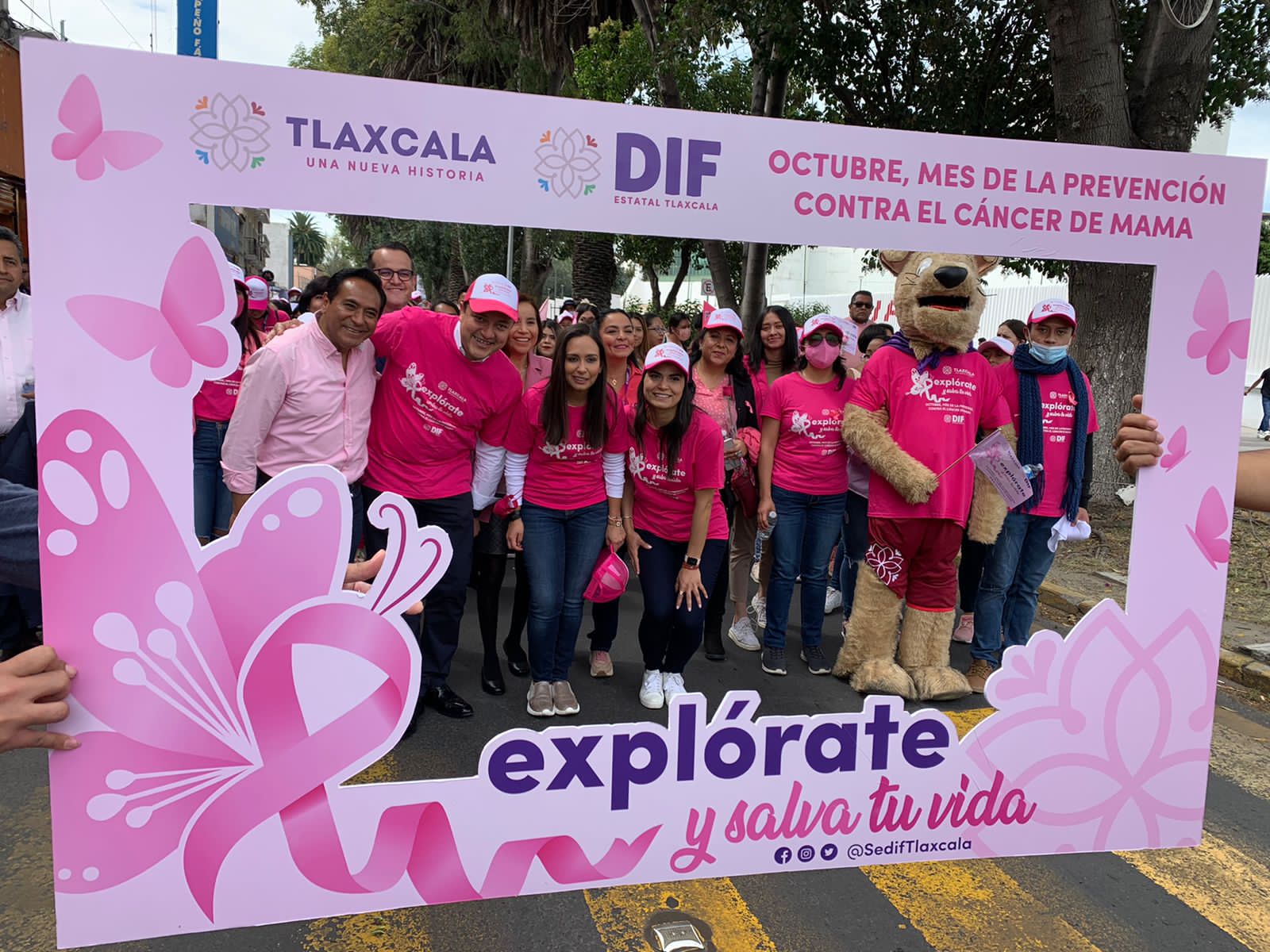 Ayuntamiento de Tlaxcala capital participa en Campaña Contra el Cáncer de Mama